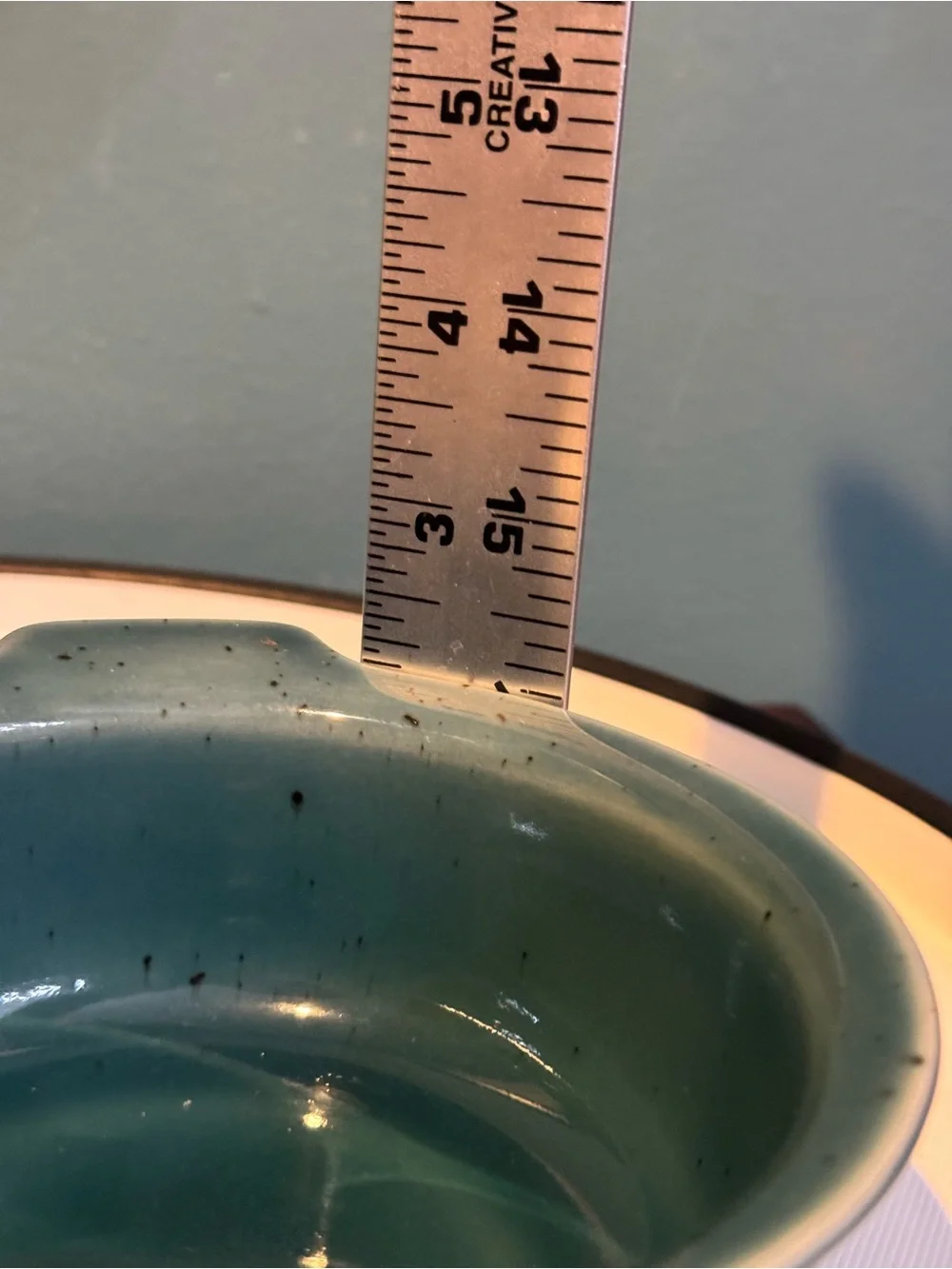 Set Of 4 ARABIA FINLAND MERI lugged Cereal bowls Sea Blue And Brown